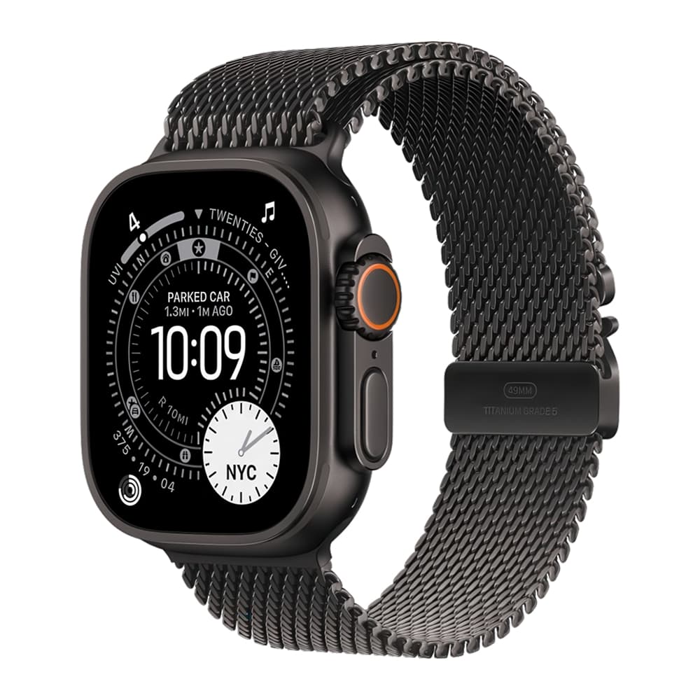 Apple Watch Ultra 3 49mm Black / Black Milanese Loop